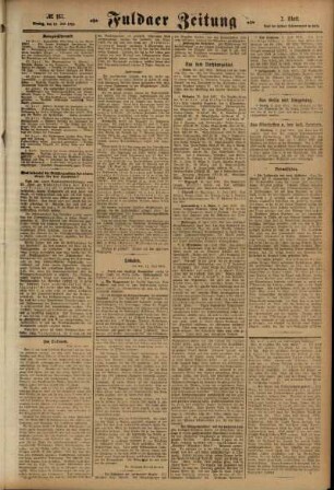 Zweite Ausgabe vom Montag, den 12. Juli 1915.