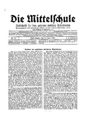 Aufbau im englischen mittleren Schulwesen