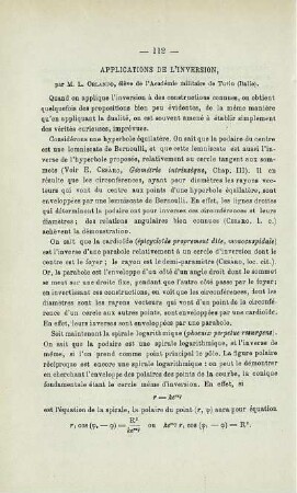 APPLICATIONS DE L´INVERSION.
