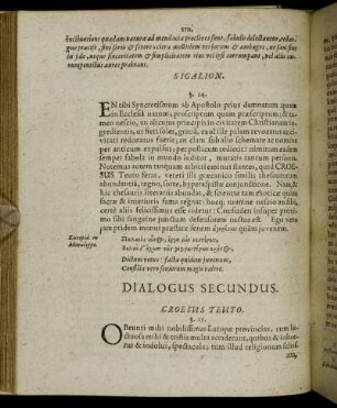 Dialogus Secundus. Croesus Teuto.