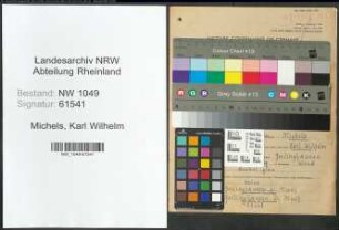 Entnazifizierung Karl Wilhelm Michels , geb. 28.02.1905 (Arbeiter)