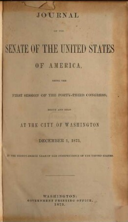 Senate documents. [268,d.] 1873/74 (1873) = Congress 43, Sess. 1
