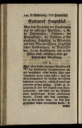 Siebentes Hauptstück.