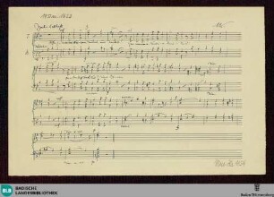 Deutsche Treue deutsches Wesen - Mus. Hs. 1154 : Coro maschile; B|b