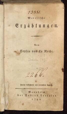 [1]: Moralische Erzählungen. [1]