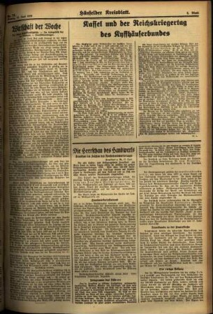 Zweite Ausgabe vom Montag, den 17. Juni 1935.