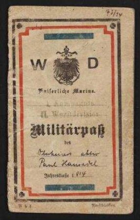 Kaiserliche Marine 1. Kompagnie II. Werftdivision