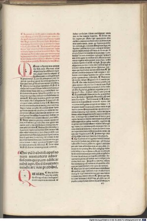 Repetitio ad legem 'Qui viam digesti de novi operis nunciatione' (Dig. 39,1.14) : mit Widmungsbrief des Autors an Antonius Galeatius Bentivolus und Tabula und Widmungsbrief an Luchesius Tranchedinus, Bologna 20.12.1491, von Angelus Ugerius