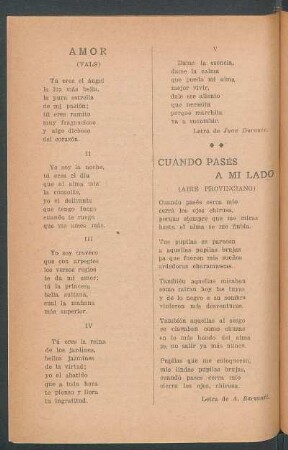 Cuando pasés a mi lado : (Aire provinciano)