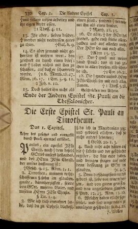 Die Erste Epistel St. Pauli an Timotheum.