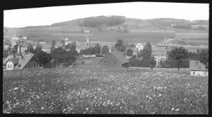 Ehrenfriedersdorf. Blick über Ehrenfriedersdorf nach dem Steinbusch
