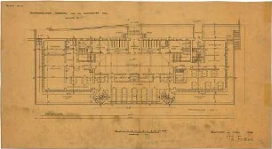 Fischer, Theodor; Kiel; Studentenheim Seeburg - Grundriss EG