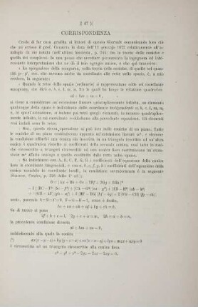 Lettera al Prof. Eugenio Beltrami.