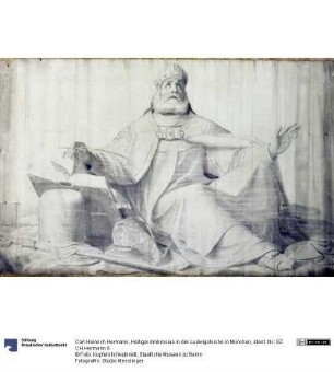 Heiliger Ambrosius in der Ludwigskirche in München
