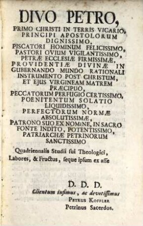 Providentia numinis, hunc mundum gubernantis : ab impiorum blasphemiis, et haereticorum erroribus vindicata ...
