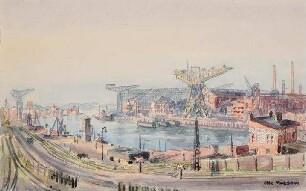 Kieler Hafen - Blick von der Gablenzbrücke