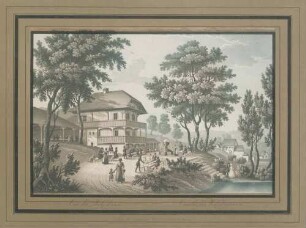 Ansicht des Wolfsbrunnen in der Gegend von Heidelberg - Vue du Wolfsbrun dans les environs de Heidelberg