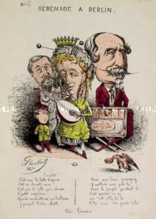Sérenade à Berlin (6) - Folge von Karikaturen auf Napoleon III.