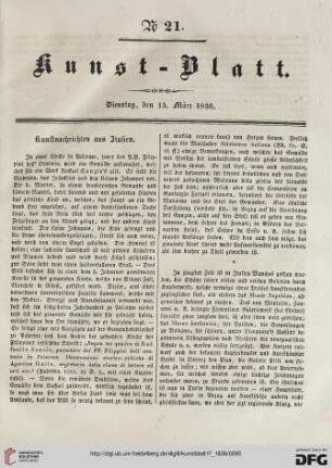 Nr. 21-30 (15. März – 14. April 1836)