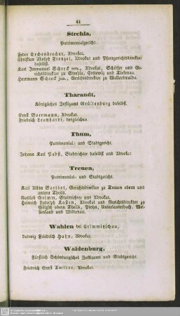 Wahlen - Wurzen