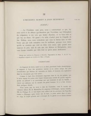 III. L'archiduc Albert à Jean Richardot. Bruxelles, 8 juin 1601