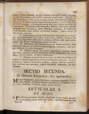 Articulus I. De Iride.