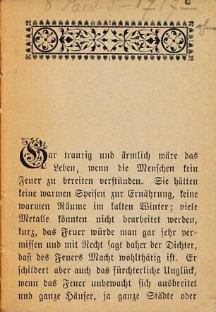 Kind hüte dich vor Feuer und Licht! : Eine freundliche aber ernste Warnung