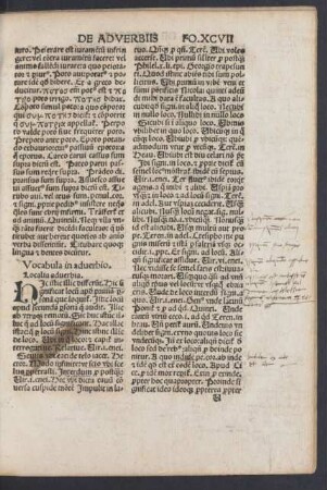 Vocabula in adverbio.
