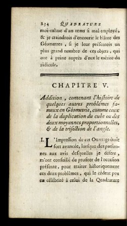 Chapitre VI et Additon au Chapitre III.