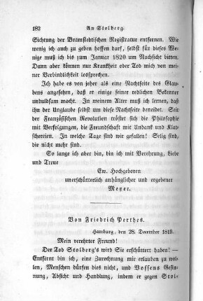 Von Friedrich Perthes.