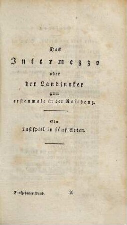 Neue Schauspiele, 15