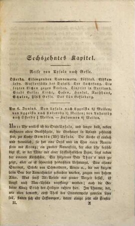Reise durch Schweden, Norwegen, Lappland, Finnland und Ingermannland : in den Jahren 1817, 1818 u. 1820, 2. Reise durch das nördliche Schweden und Lappland