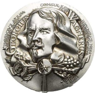 Medaille von Victor Huster auf den Esslinger Bürgermeister Georg Wagner