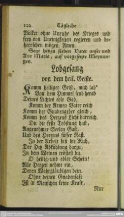 Lobgesang von dem heil. Geiste