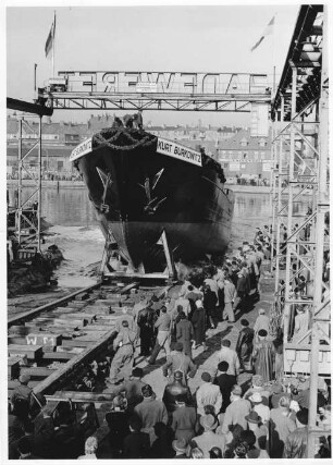 Stapellauf Tonnenleger "Kurt Burkowitz" Jadewerft Wilhelmshaven