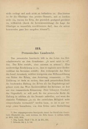 III. Preussisches Landrecht