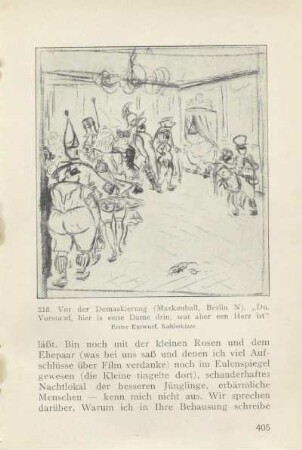 218. Vor der Demaskierung (Maskenball, Berlin N) ...