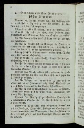 6-7, E. Sprachen und ihre Literatur, schöne Literatur