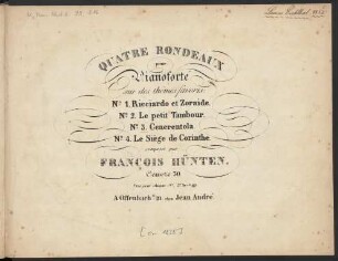 Francois Hünten: Quatre Rondeaux Oeuvre 30