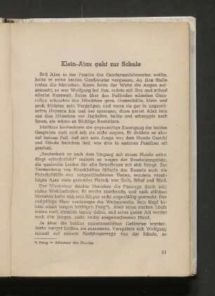 Klein-Ajax geht zur Schule