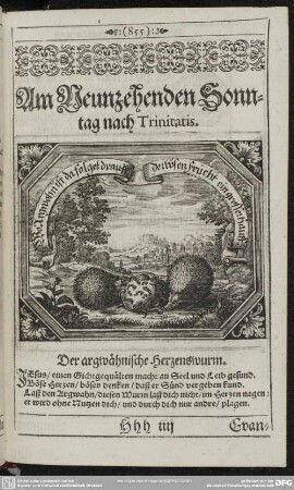 Am Neunzehenden Sonntag nach Trinitatis