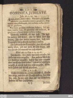 Dominica Iubilate.
