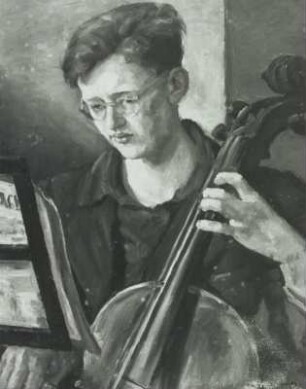 Bildnis: Mein Sohn am Cello