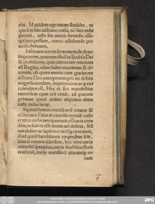 [Oratio de dono linguarum in ecclesia dei viventis]