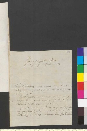 Brief von Schütz, Johann Heinrich Friedrich an Goethe, Johann Wolfgang von
