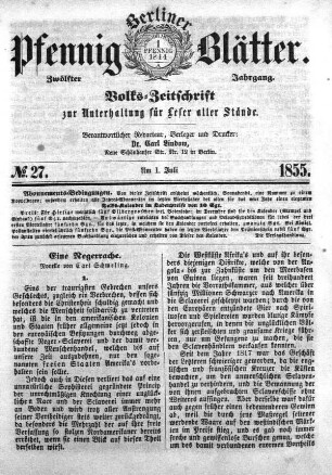 No. 27, Sonnabend, den 1. Juli