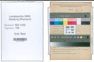 Entnazifizierung Resi Eckl , geb. 15.11.1918 ()