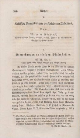 964-978 Kritische Bemerkungen verschiedenen Inhalts