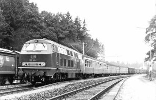 Goldshöfe Lok 215 081 Eilzug Bnb-Wagen MDie-Wagen