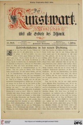 Schönheitskeime in der neuen Dichtung